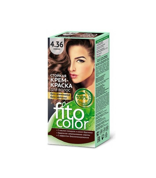 Farba do włosów 3,3 MOKKA FITOCOLOR - Sklep Naturalne Kosmetyki