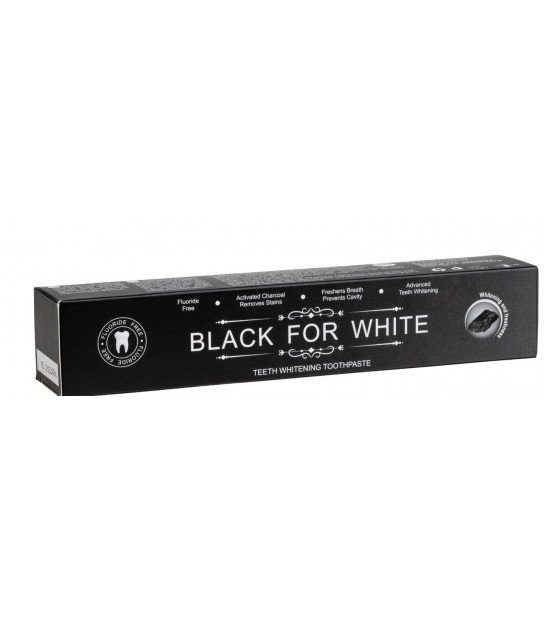 Naturalna Czarna wybielająca Pasta do zębów BLACK FOR WHITE 75ml